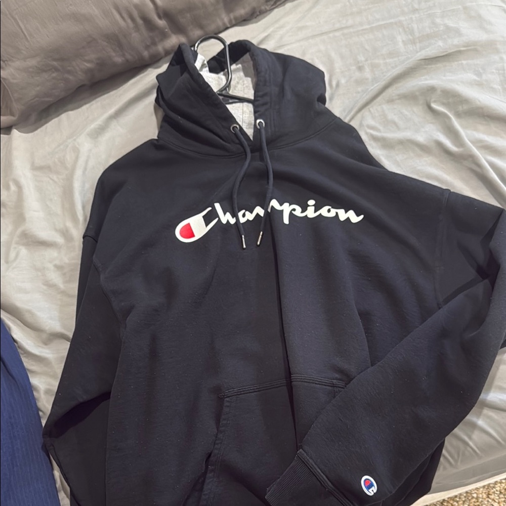 Champion Black Pullover Hoodie